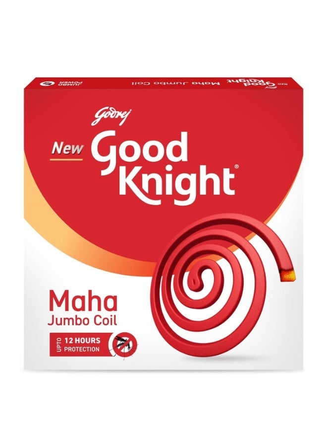 Good Knight Maha Jumbo Mosquito Coil, 14 Coils (10+4 Free), 1 Stand - Image 1