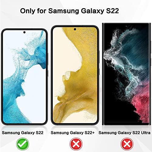 YWXTW [2 Pack] Designed for Samsung Galaxy S22 6.1” Privacy Screen Protector, [Support Fingerprint Unlock] Anti-Spy 9H Hardness Tempered Glass Film, Anti-Scratch Bubble Free with Easy Install Frame - Image 4