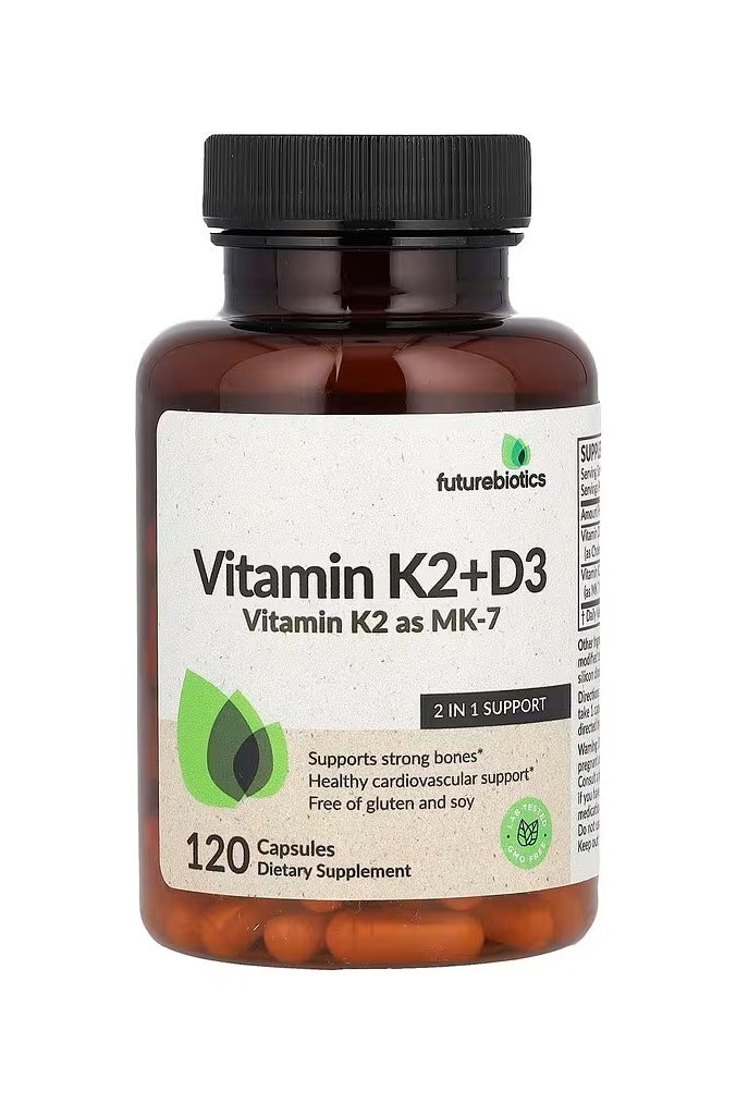 Futurebiotics, Vitamin K2 + D3 , 120 Capsules