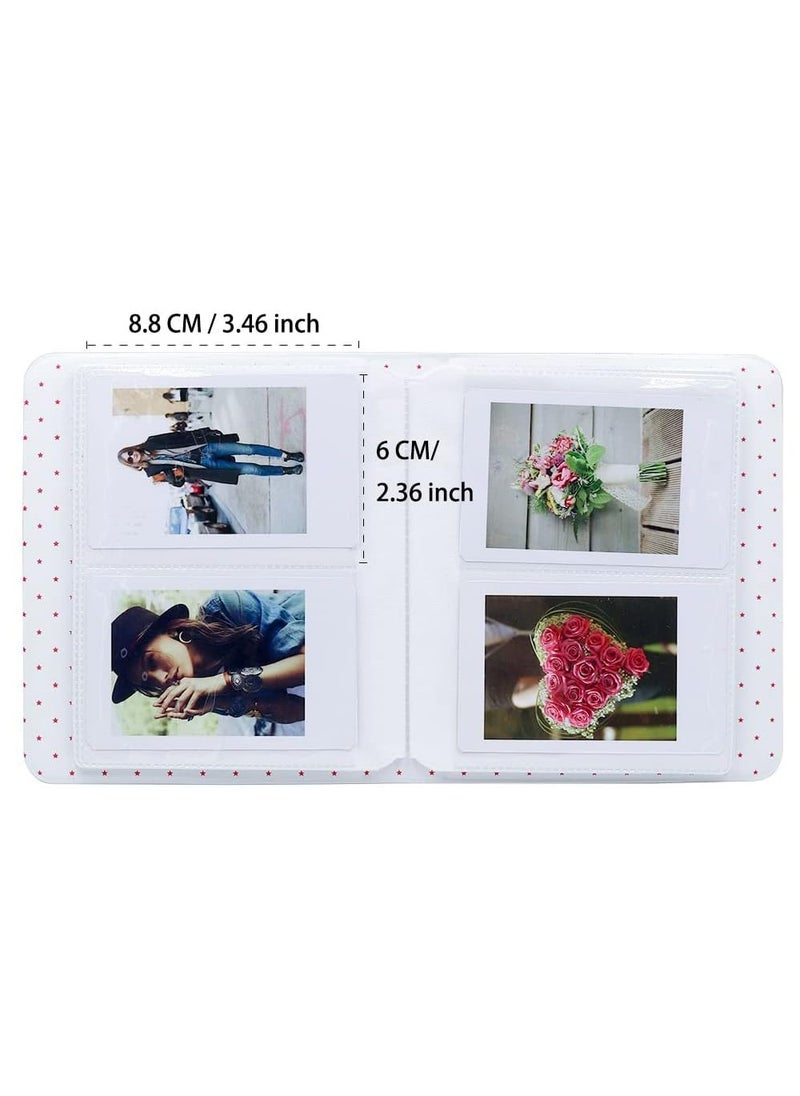 ZIKKON ZIKKON 64 Pockets Photo Album for Fujifilm Instax Mini 12 11 9 8 40 99 Evo Liplay 7S Instant CameraMini Link Printer Polaroid Snap Touch PIC300 Z2300 Mint Zip Instant Camera Printer Beige  - Image 2