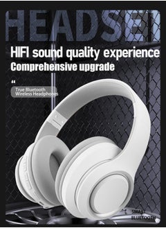 HEROCKX Headphones-Wireless Bluetooth Headphones-HIFI Sound Quality Adaptive Noise Reduction-Long Battery Life Wireless Headphones-Foldable White  - Image 3