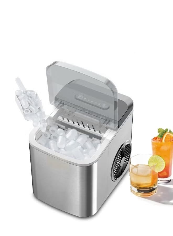 صانع الثلج المحمول من كوكشن ICE-008، سعة 3.0 لتر، ستانلس ستيل - Image 2