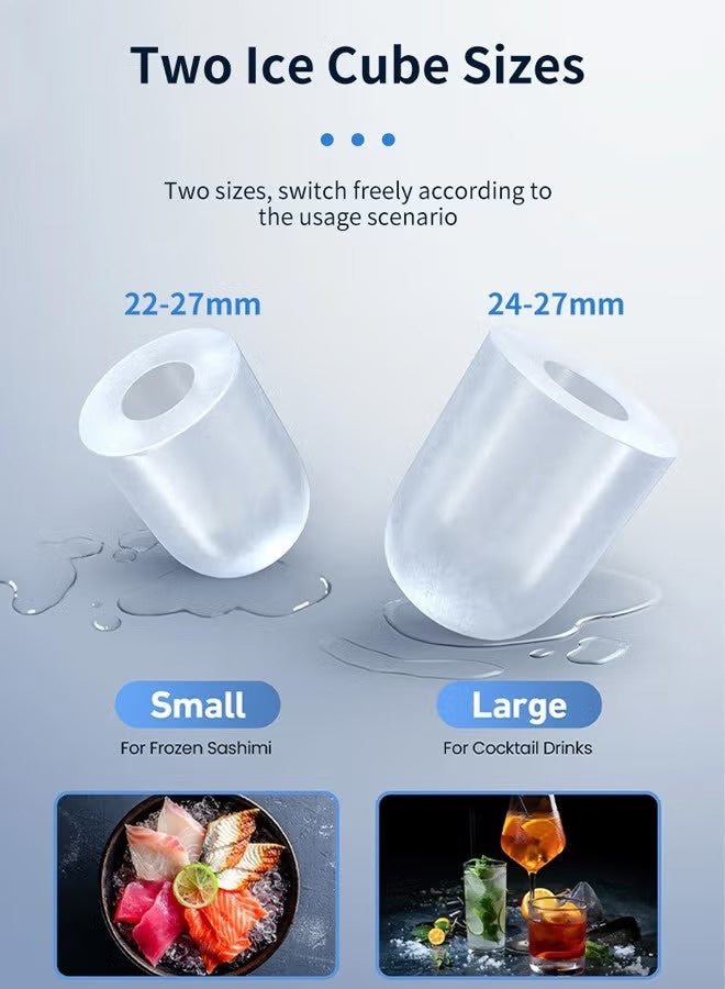 صانع الثلج المحمول من كوكشن ICE-008، سعة 3.0 لتر، ستانلس ستيل - Image 3
