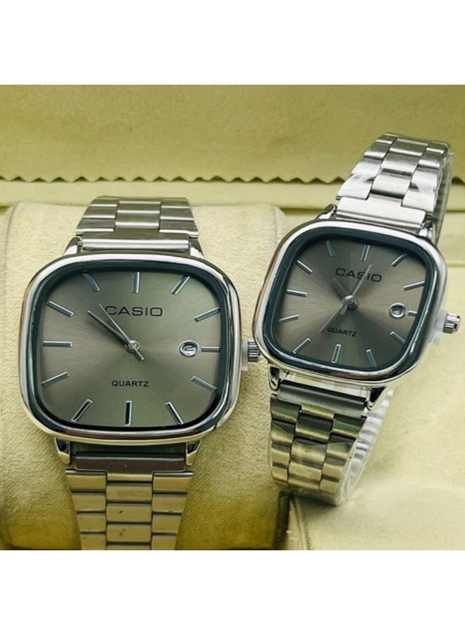 Casio watch set for men and women, special edition