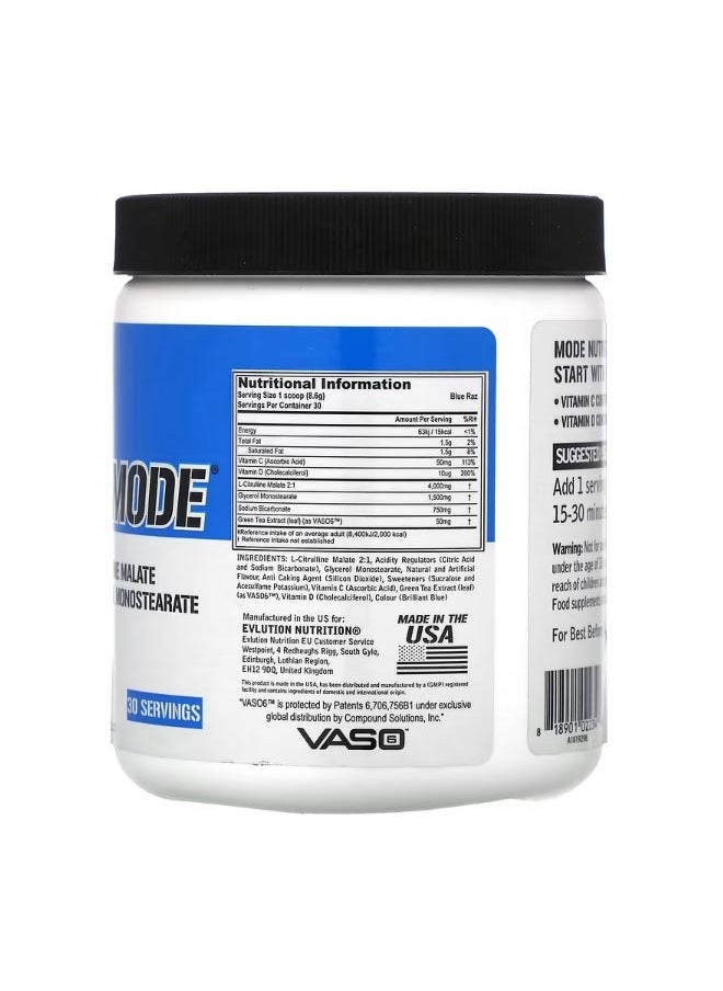 EVLUTION NUTRITION PumpMode Blue Raz 9.1 oz 258 g  - Image 2