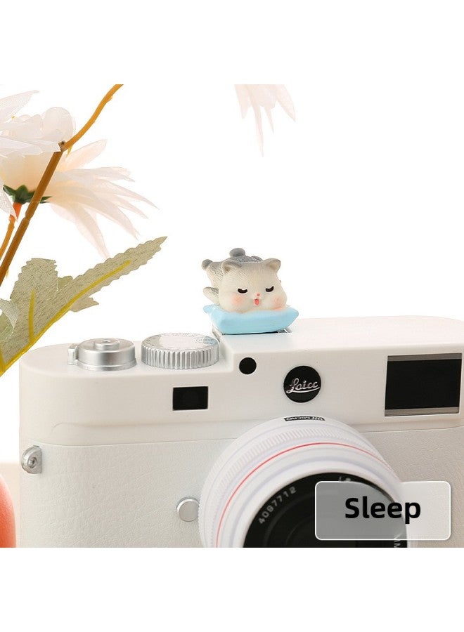 Cartoon Three-dimensional Doll Hot Boots For Canon Sony Fuji Micro SLR Universal Cute Dustproof Protective Cover-Color:Sleeping-Cat - Image 1