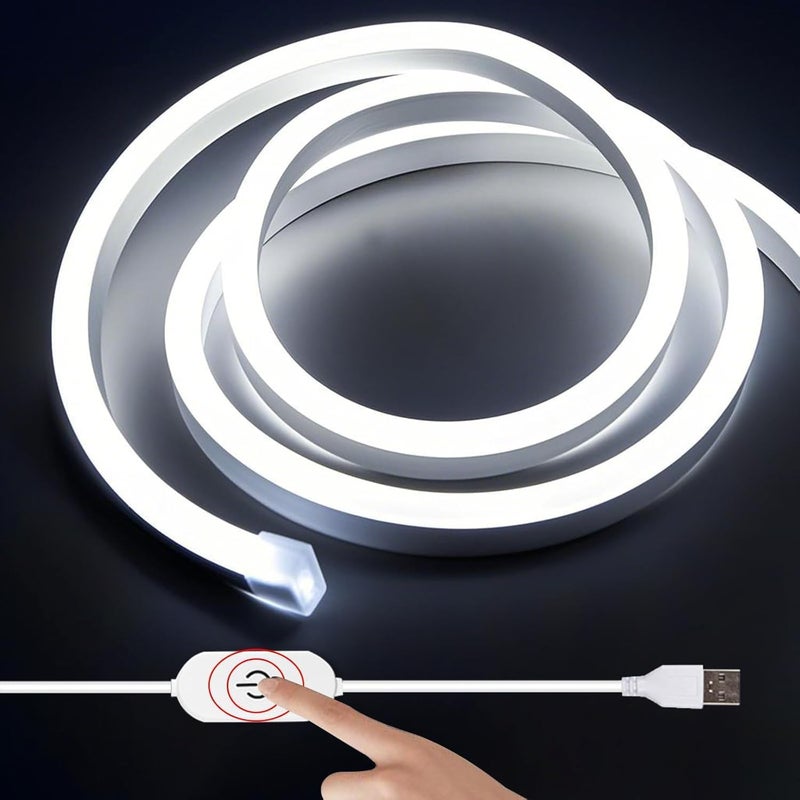 ضوء حبل شريط LED 1 م أبيض مقاوم للماء