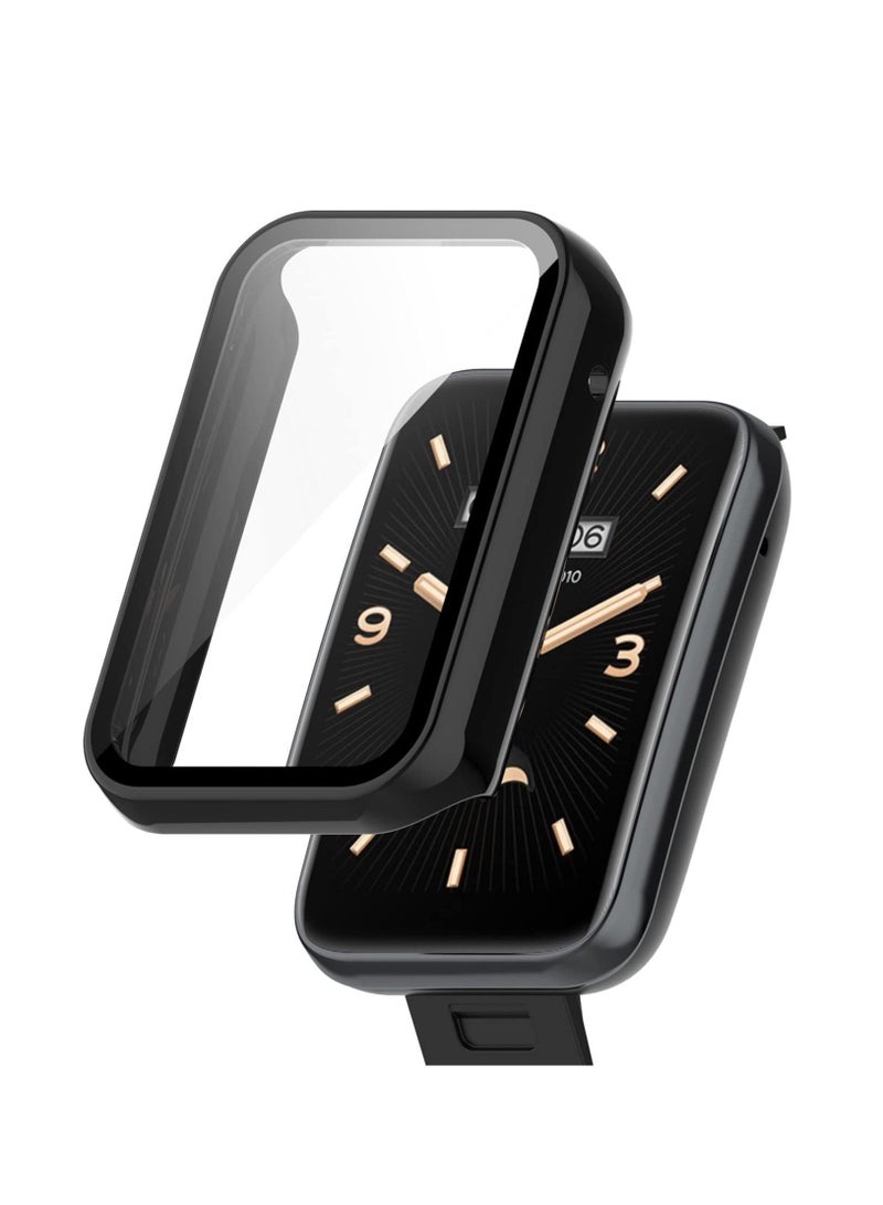 Smartwatch Full Coverage PC Protective Case Cover with Tempered Glass Screen Protector for Men Women Compatible with Xiaomi Mi Band 7 Pro - Image 1