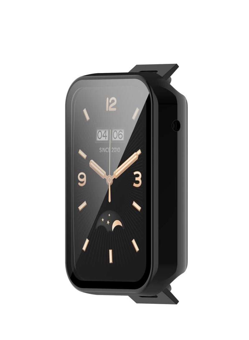 Smartwatch Full Coverage PC Protective Case Cover with Tempered Glass Screen Protector for Men Women Compatible with Xiaomi Mi Band 7 Pro - Image 4