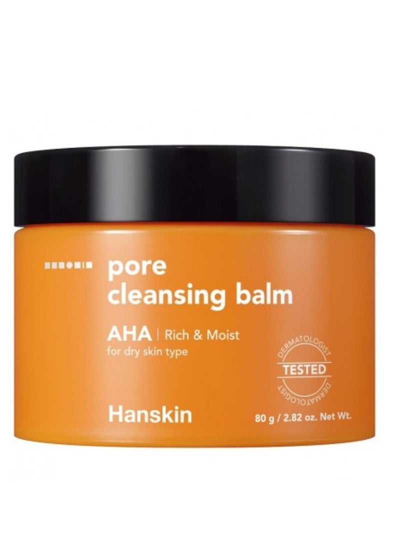 Hanskin Hanskin Pore Cleansing Balm AHA Rich and Moist 80g  - Image 1