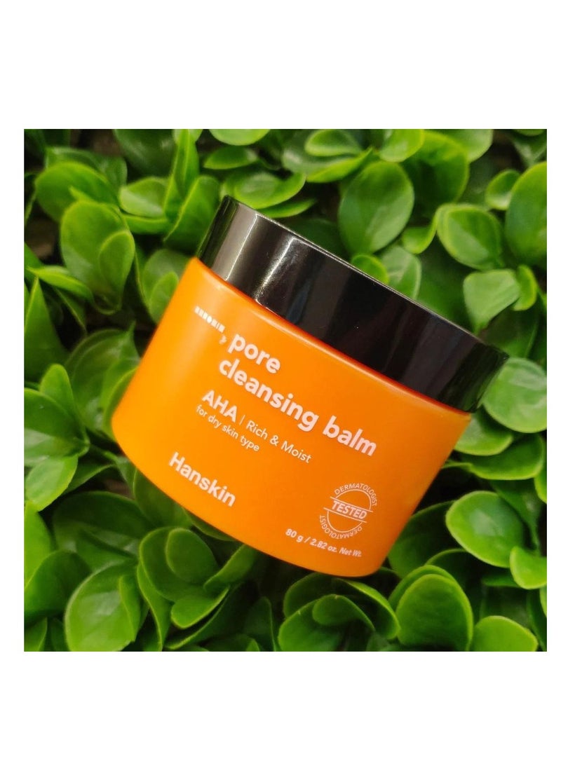 Hanskin Hanskin Pore Cleansing Balm AHA Rich and Moist 80g  - Image 3
