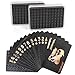LotFancy Plastic Playing Cards 2 Decks of Cards with Plastic Cases Waterproof Black Poker Cards for Magic Tricks Pool Beach Card Games Cool Gadgets Gift for Men Adults - Image 3