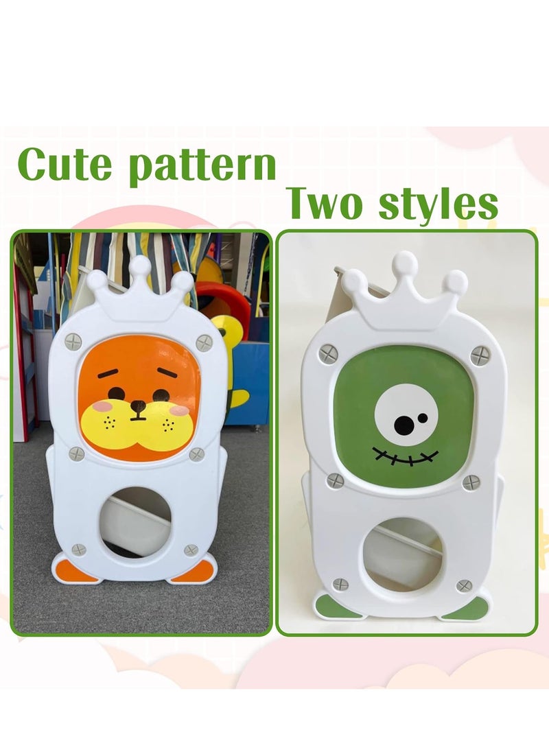 Kid Toy Storage Organizer Shelf and Storage Bins, Kid Toy Storage Unit with 9 Removable Bins for Nursery Playroom Green