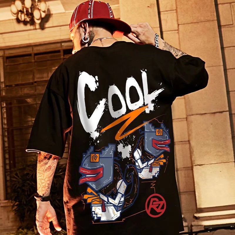 T16 Polyester Printed Short Sleeve T-Shirt M-8Xl Plus Size Trendy Men'S T-Shirt For Plus Size Men - Image 2