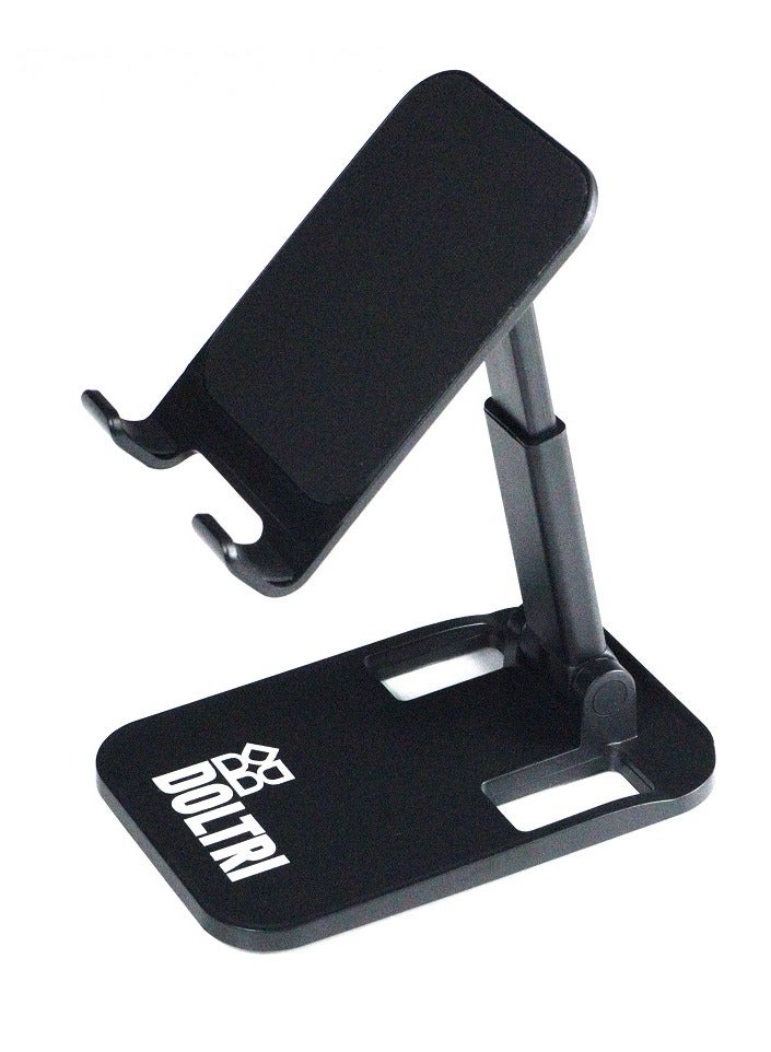 دولتري حامل الهاتف والكمبيوتر اللوحي القابل للطي (أسود) - Image 1