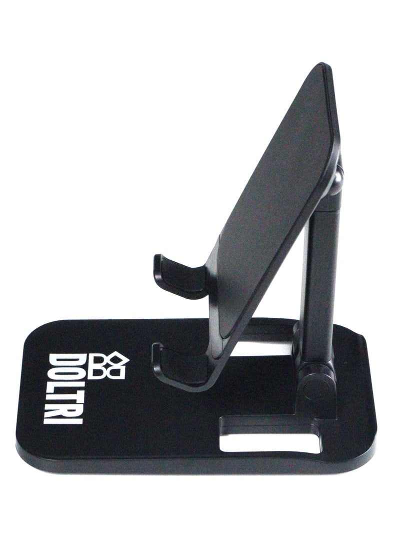 دولتري حامل الهاتف والكمبيوتر اللوحي القابل للطي (أسود) - Image 3