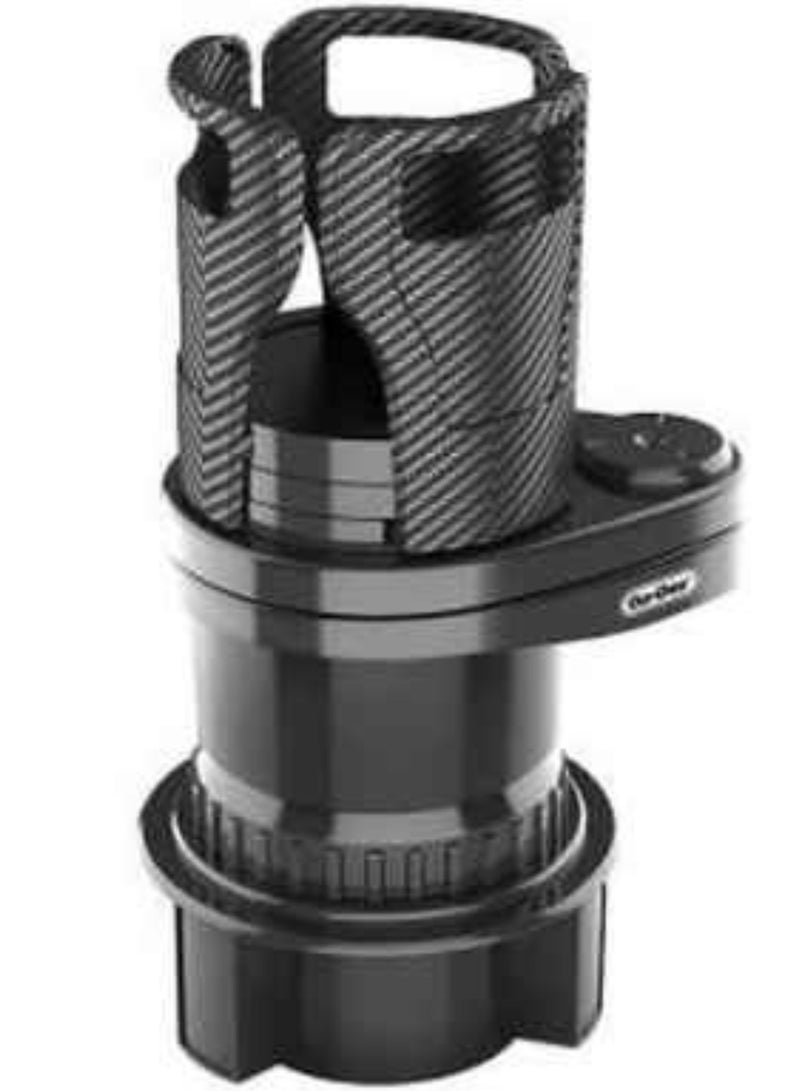 Go DESI Car Cup Holder Extender - 2 in 1 Automotive Multifunctional Drink Cup Holder Expander with Adjustable, Extra Car Cup Holder for Most Car Hold up to Snacks,Water Bottle, Coffee Cup, Beverage Bottles - Image 1
