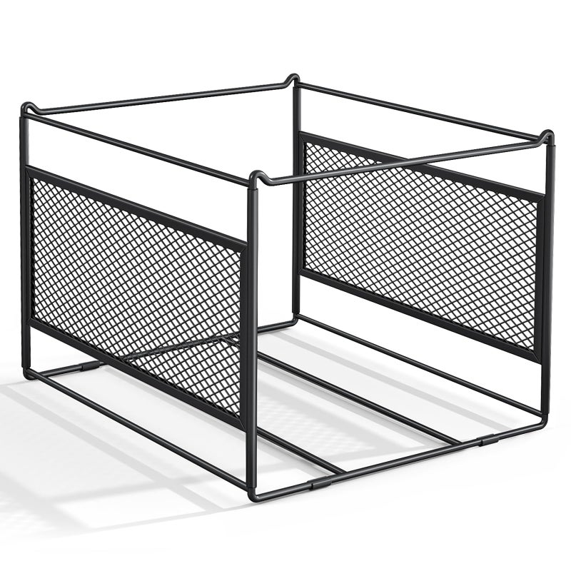 Fun storage Hanging File Folder Frame for Legal and Letter Size,Hanging File Organizer Holder Rack Hanging Folder Rails for Filing Cabinet Desk Drawer,15.2"L x 12.4"W x 10.5"H,1 Pack - Image 1