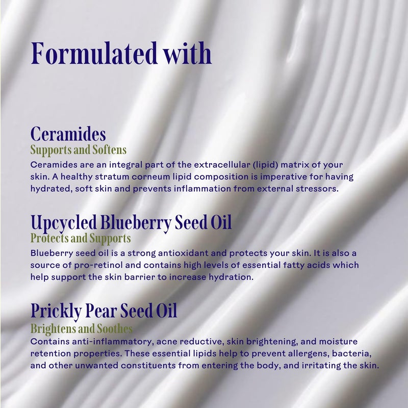 Three Ships Replenish Barrier Repair Serum with Ceramides Blueberry Oil Soothing Face Serum Supports Skin Barrier and Reduces Redness 1 floz - Image 3