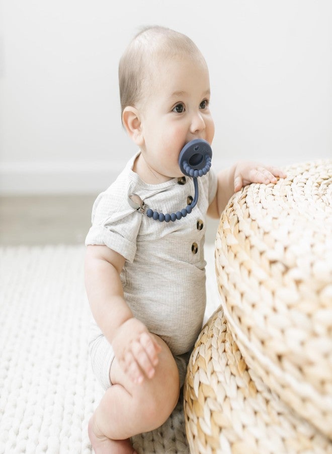Ryan & Rose Cutie PAT All-in-One Pacifier and Teether Massaging Teething Ring and Hideaway Binky for Growing Babies (Prep (3 Pack), Flat) - Image 3