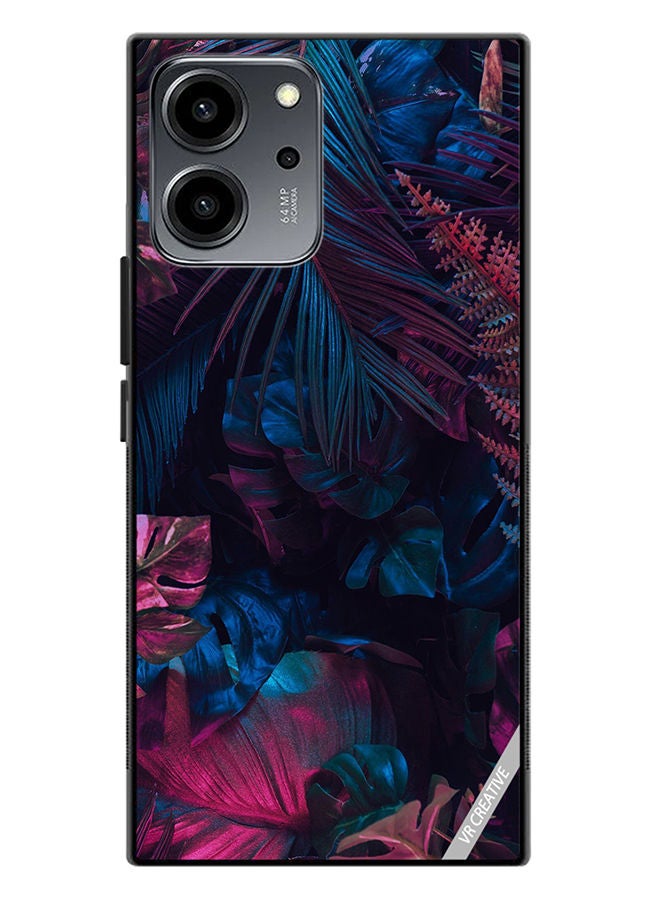 VR CREATIVE Protective Case Cover For Honor 80 SE Leaf Design Multicolour - Image 1