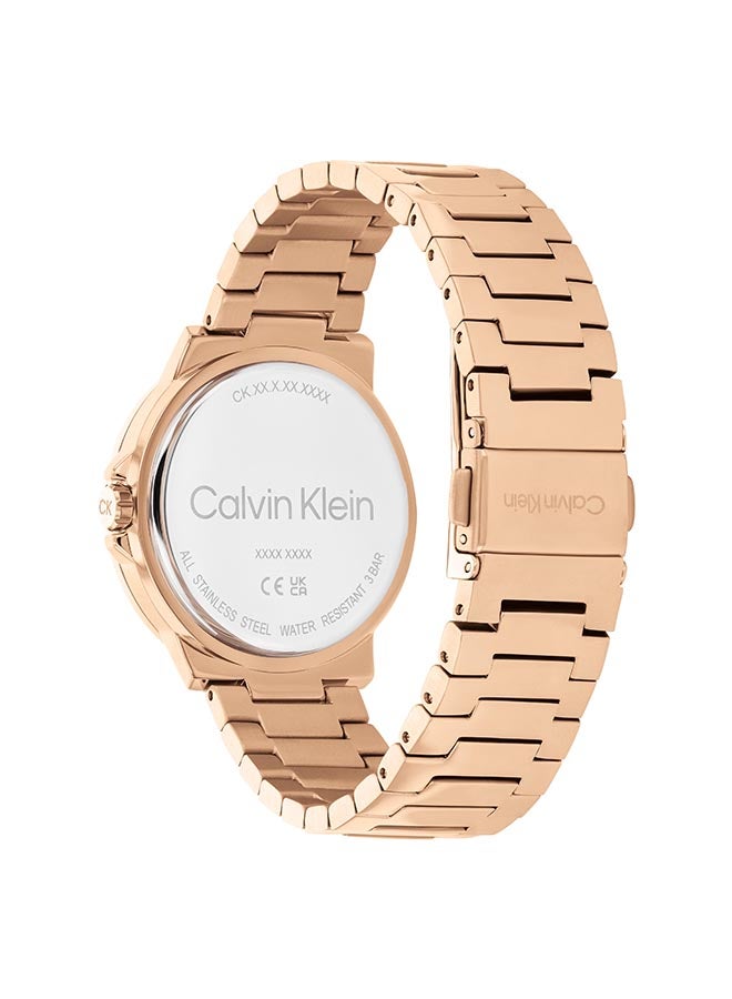 CALVIN KLEIN ساعة يد نسائية أنالوج دائرية من الفولاذ المقاوم للصدأ 25100024 - 36 مم - Image 3