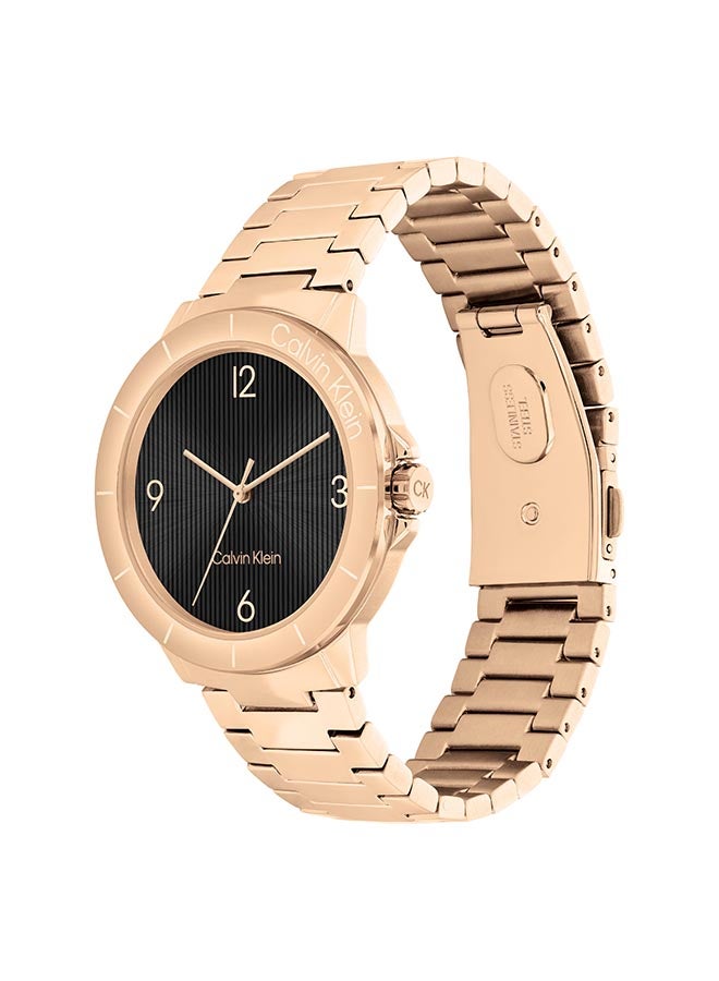 CALVIN KLEIN ساعة يد نسائية أنالوج دائرية من الفولاذ المقاوم للصدأ 25100024 - 36 مم - Image 2