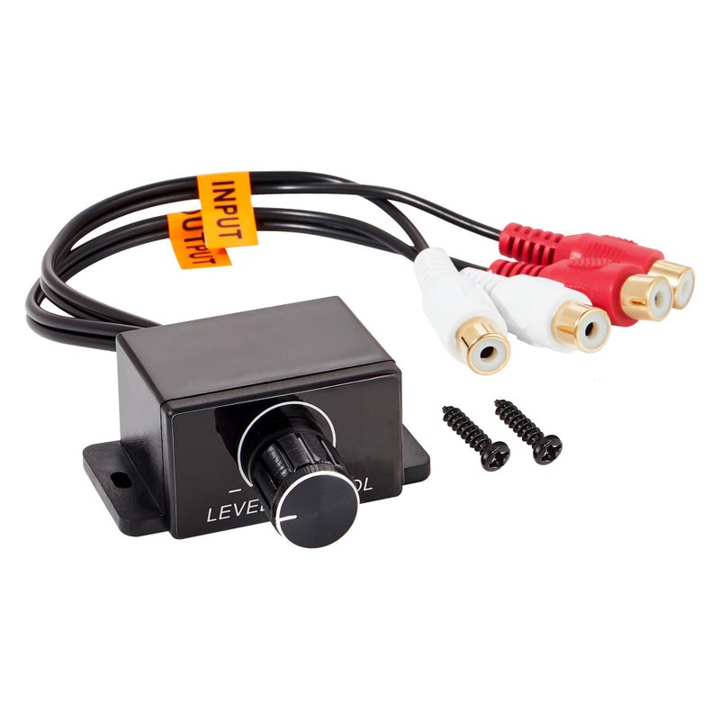 NuIth Universal Car Amplifier RCA Level Controller, Car Audio Bass Control Knob, Sub Amp Volume Control Cable for Car, Motorcycle, Speakers, Home Theater - Image 1