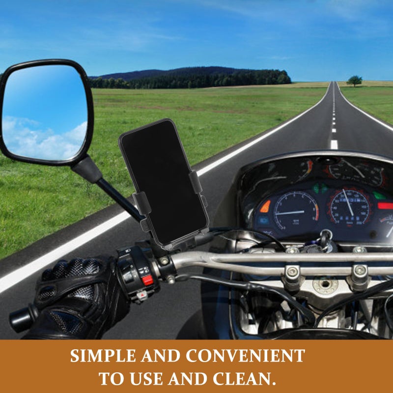 Universal Car Phone Mount Vent Air Outlet Holder Carbon Fiber Texture Navigation Support - Image 5