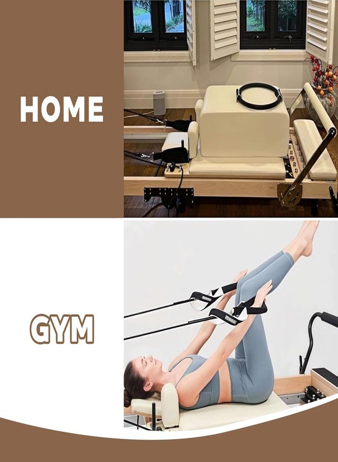 Dotshnk Pilates Reformer Pull Rope, 2Pcs Pilates Reformer Ropes Replacement Strap, Suitable for Home Gym Workout Studio use of Yoga Fitness Equipment, Pilates core Bed Accessory Yoga Strap - Image 5