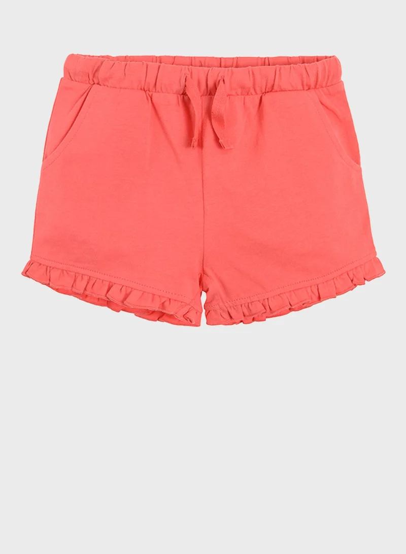 SMYK Infant Flower Print T-Shirt & Shorts Set
