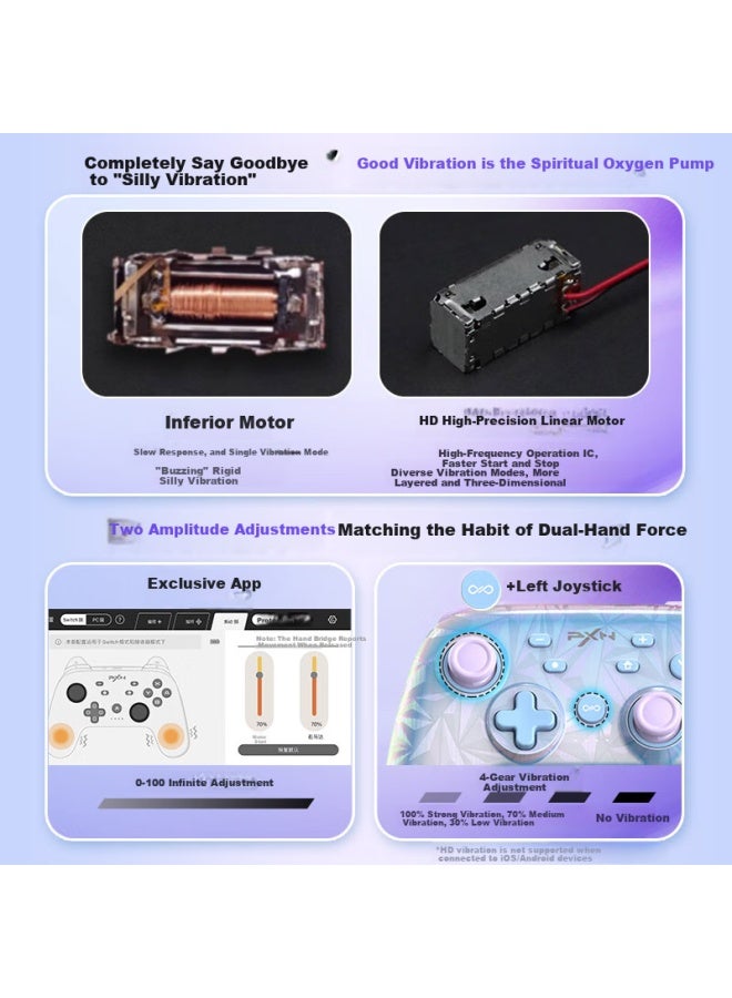 P50s Hd Vibration Motion Sensing Ns Nintendo Mario Kart 8 Kitchen Chaos Bluetooth Pc Computer Steam Black Mythology Wukong Cyberpunk Star Pink