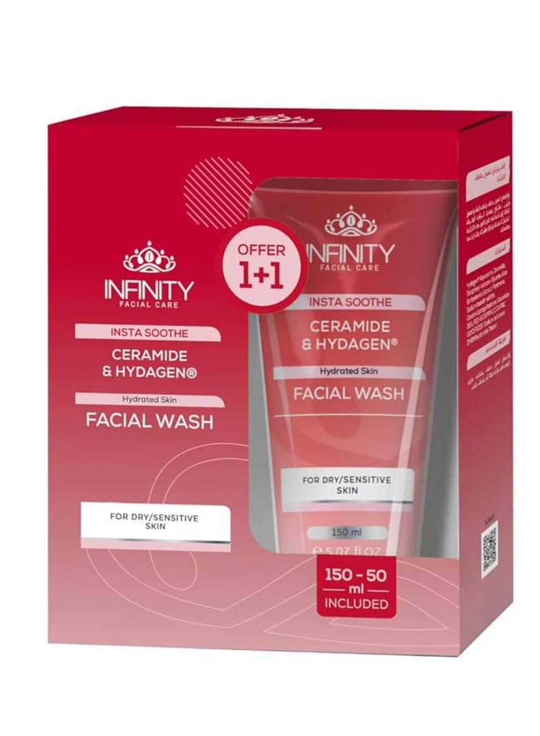 إينفينيتي انفنيتي انستا سوث غسول للبشرة بالسيراميد 150 مل + 50 مل