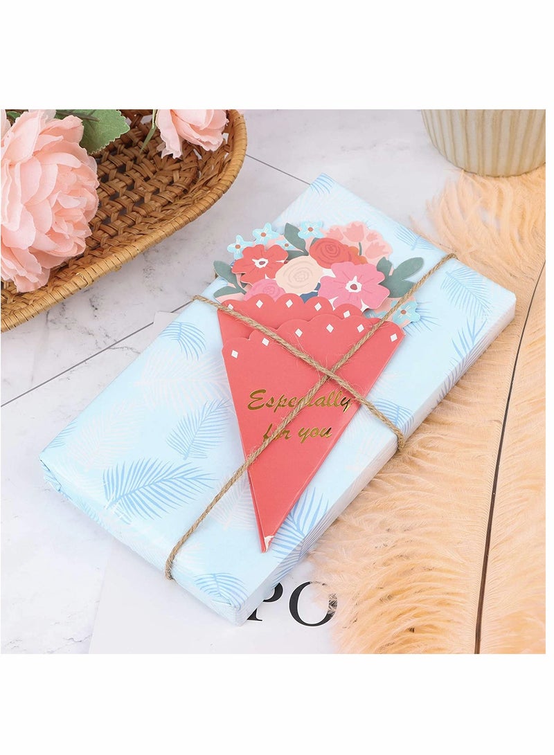 Generic Birthday Cards Assortment, All Occasion Greeting Card Bulk, Handmade Flower Invitation Card, for Kids Adults, Folded Greeting Card, for Wedding, Mothers Day, Graduation, Birthday, 6 Pcs  - Image 4