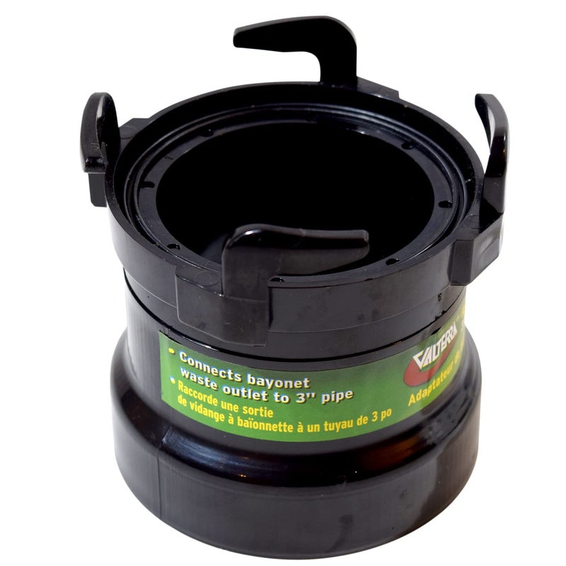 Valterra T1028 Rotating Rigid Pipe Adapter - 3" Hub x Bayonet Hooks - Image 1