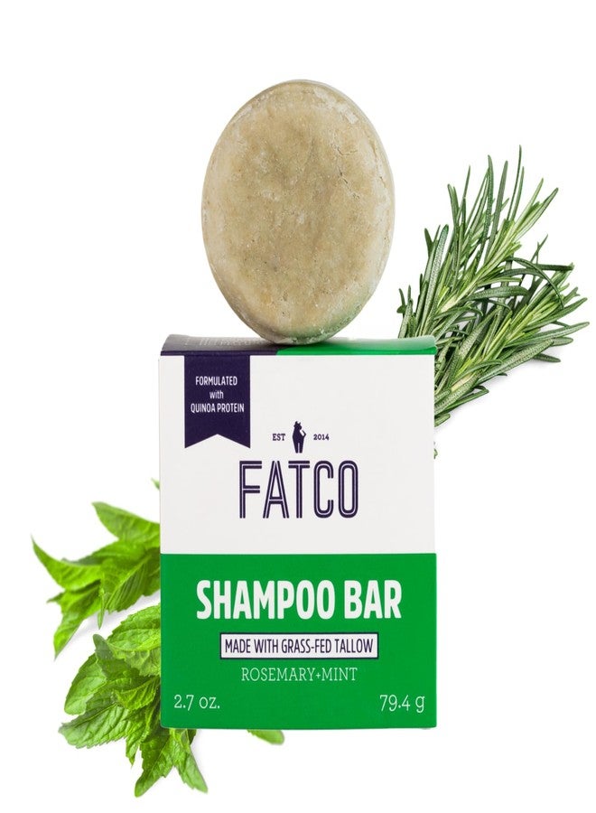 FATCO Shampoo Bar | Tallow-Based | Rosemary + Mint | Nourishing + Moisturizing | Great for All Hair Types | Zero Waste 2.7 oz - Image 1