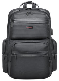 PROMATE Promate 15.6-Inch Laptop Bag, High-Capacity 34 Liter, Multi-Functional Lightweight Backpack with USB Port,  Durable Finish, Back Straps, Secure Zippers, Large Compartments, and Water Resistance  - Image 1