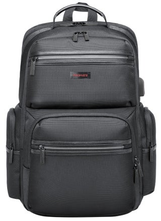 Promate 15.6-Inch Laptop Bag, High-Capacity 34 Liter, Multi-Functional Lightweight Backpack with USB Port,  Durable Finish, Back Straps, Secure Zippers, Large Compartments, and Water Resistance - pzsku/Z1210B7358EBA42F8865EZ/45/_/1707813449/7dfe8da8-fe6d-41c4-95ce-00feaa09c578