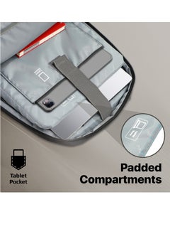 PROMATE Promate 15.6-Inch Laptop Bag, High-Capacity 34 Liter, Multi-Functional Lightweight Backpack with USB Port,  Durable Finish, Back Straps, Secure Zippers, Large Compartments, and Water Resistance  - Image 5
