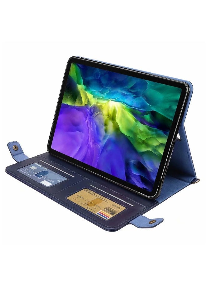 iPad Pro 11 Case with Shoulder Strap and Hand Band, PU Leather Shoulder Bag Envelope Wallet Cover with Card Holder Cash Pocket Pencil Holder for iPad Pro 11  - Image 4