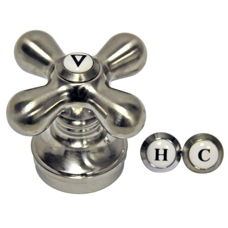 Danco 89255 CrossArm Faucet Handle Replacement Kit Does NOT fit Delta or Moen faucets Brushed Nickel