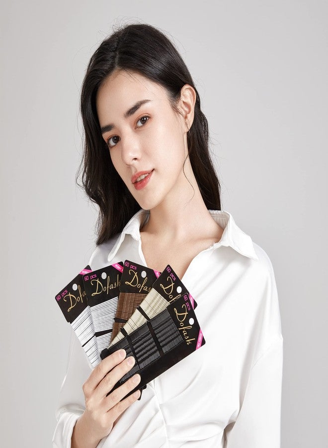 Dofash 5CM/2in Wavy Bobby Pins White Hair pins Metal Hair Grips for Women 60pcs（White） - Image 2