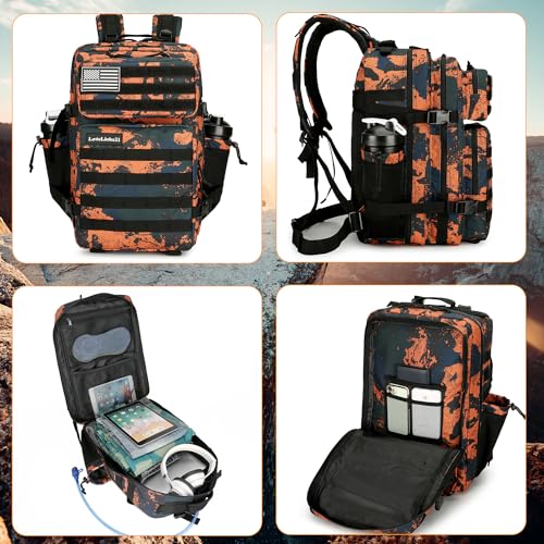 Lovelinks21 25L Tactical Backpack for Men Women Military Backpack Army Assault Pack Molle Backpack Small Bug Out Bag Travel Rucksack Daypack (Mars Camo) - Image 3
