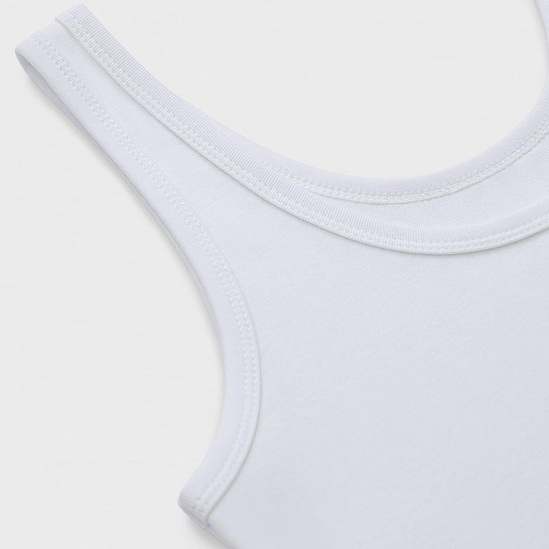 eQFeast 3 Pack Women's Crop Tank Top Cotton Basic Scoop Neck Cute Tops, Casual Summer Cropped Shirts for Women - Image 3