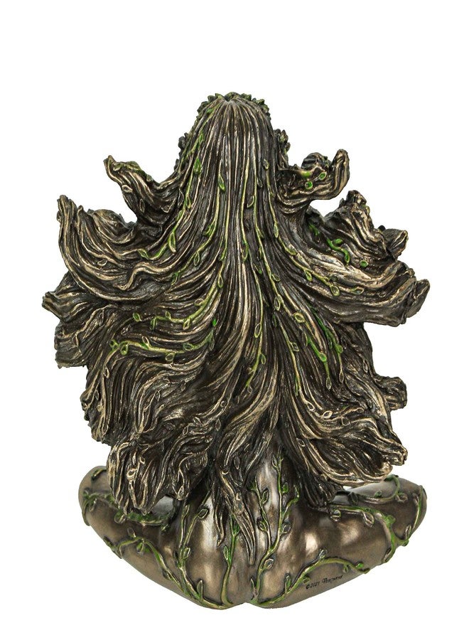 فيرونيز ديزاين تمثال من الراتنج بتصميم فيرونيز، يصور الأم غايا الحامل جالسة مع فراشات، بارتفاع 6 7/8 بوصة، بلمسة نهائية من البرونز المصبوب. - Image 3