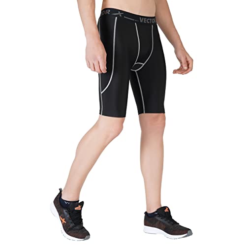 Vector X OMS-142 Inner Compression Shorts with Abdo-Guard Pocket (Black) - Image 5