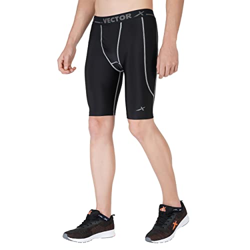 Vector X OMS-142 Inner Compression Shorts with Abdo-Guard Pocket (Black) - Image 4