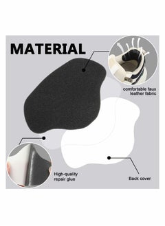 Shoe Heel Repair Patch Kit,  Shoe Sneaker Hole Repair Patch Self-Adhesive Shoe Heel Wear Hole Prevention Patch Insert for Most Types of Shoes and Seats, Large and Small (8 Pairs)