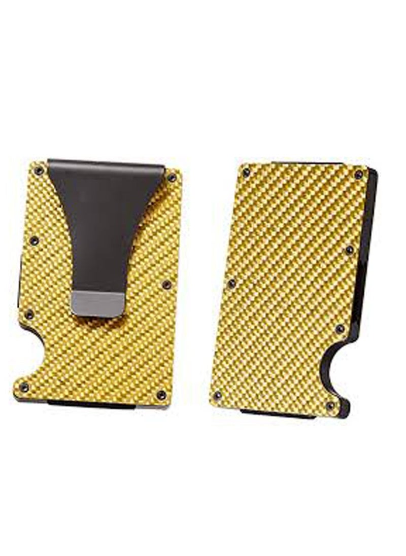 MORANO New Fashion Slim Credit Card Holder gold  - Image 1