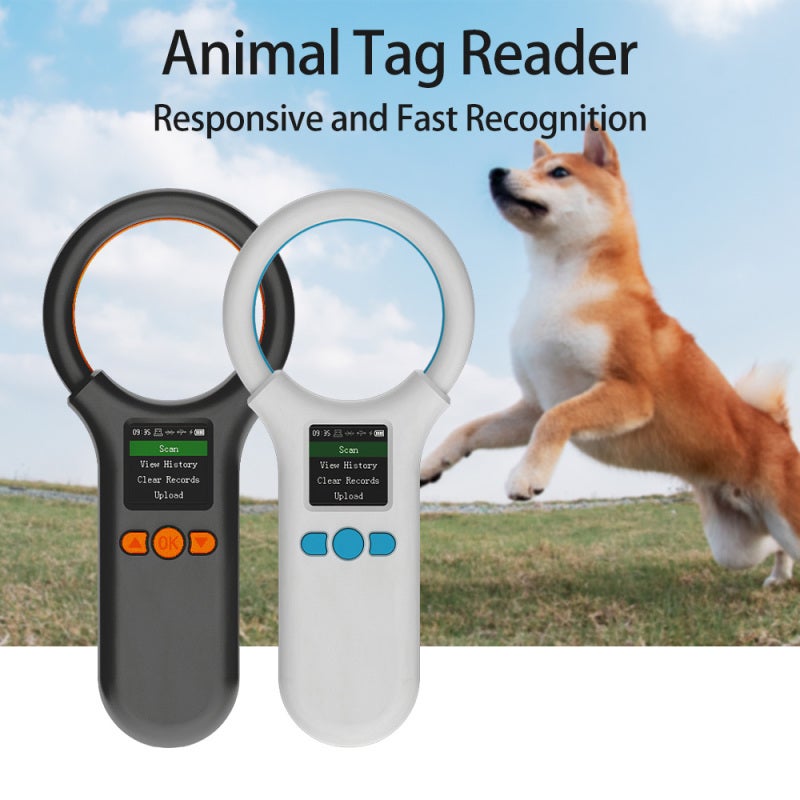 Microchip Scanner, White: High Efficient 134.2/125 Khz Reader With 3.7V 800mAh Battery - Great Connectivity Microchip Pet Feeder Tag Reader for Animal Management, Resource Management & Railway Inspect - Image 5